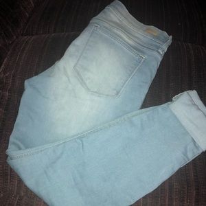 Light blue skinny jeans